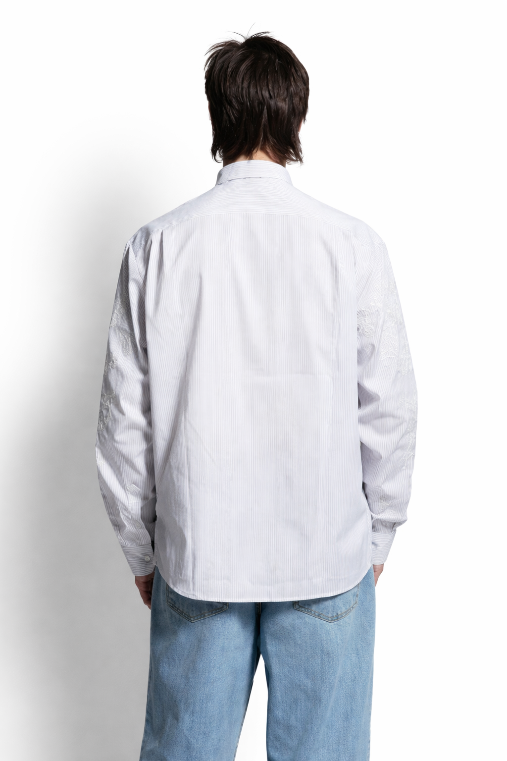 asagao camicia ricamo