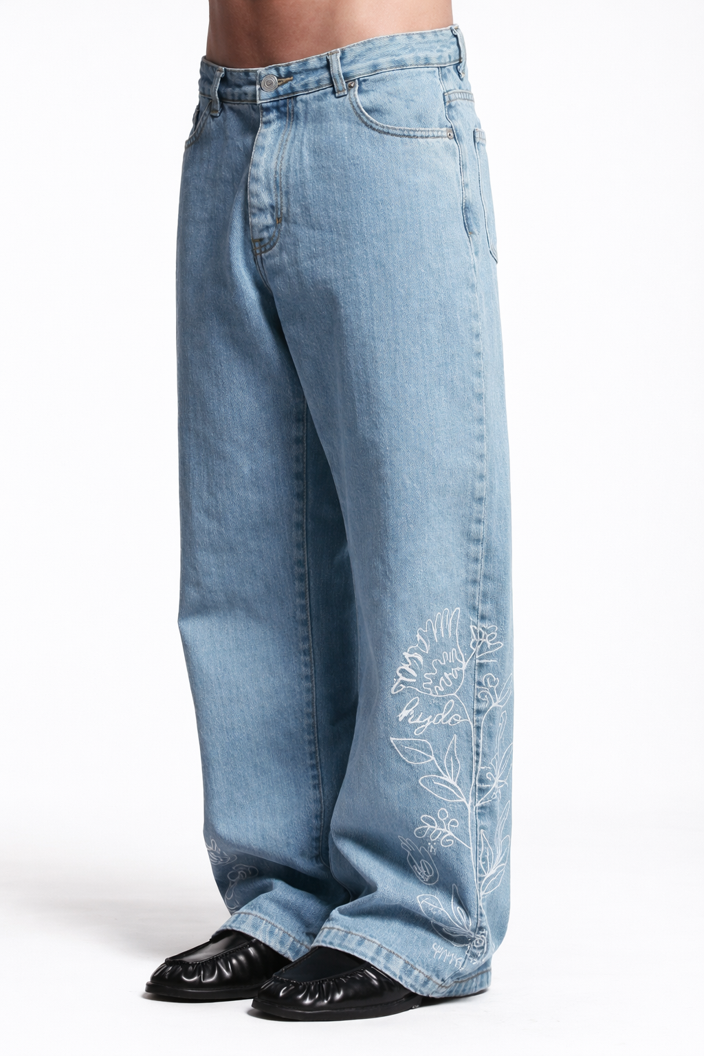 hasu jeans con ricamo