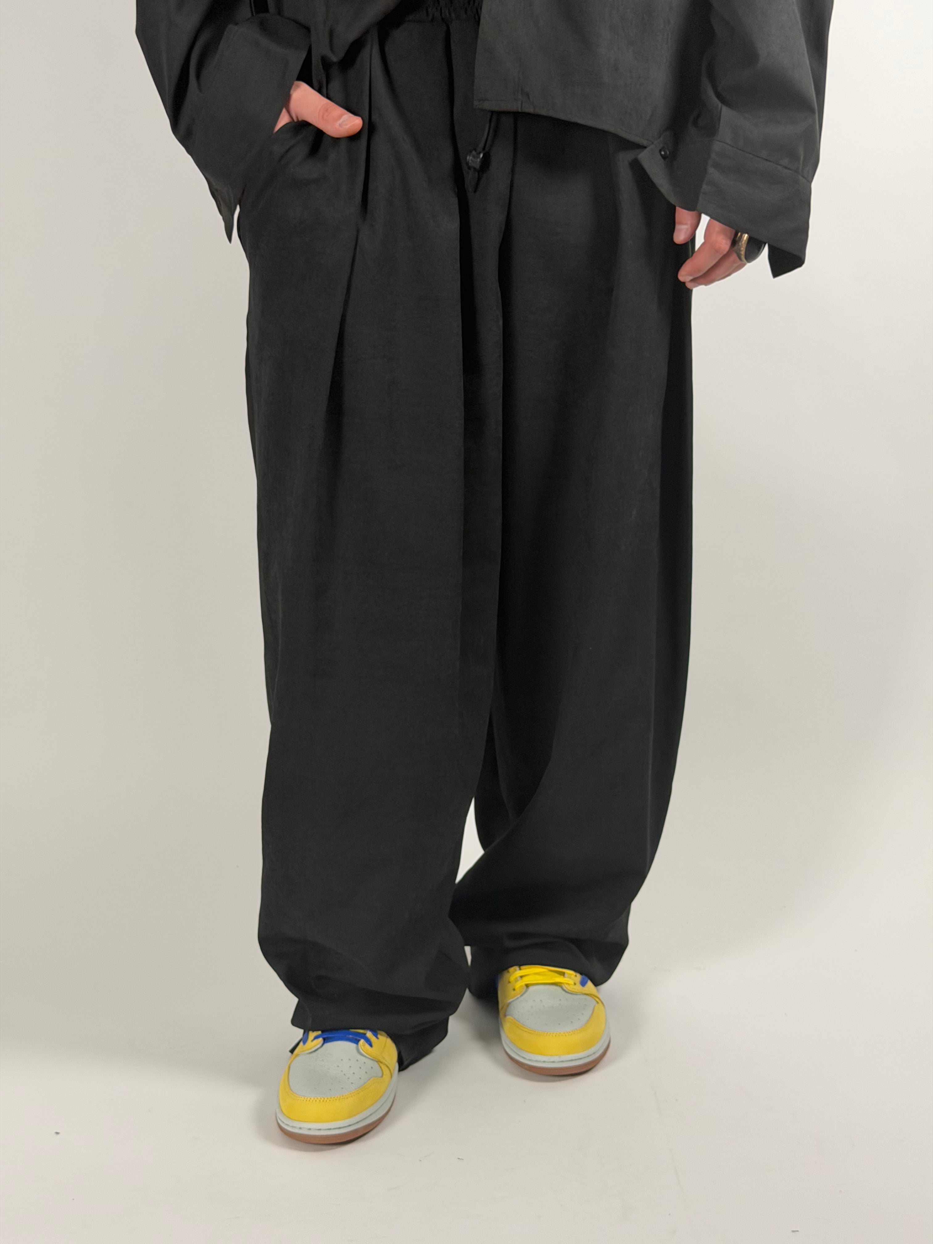 pantalone pinces black/c