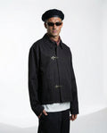 giacca in cotone - alamari blk