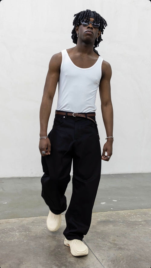 balloon jeans black