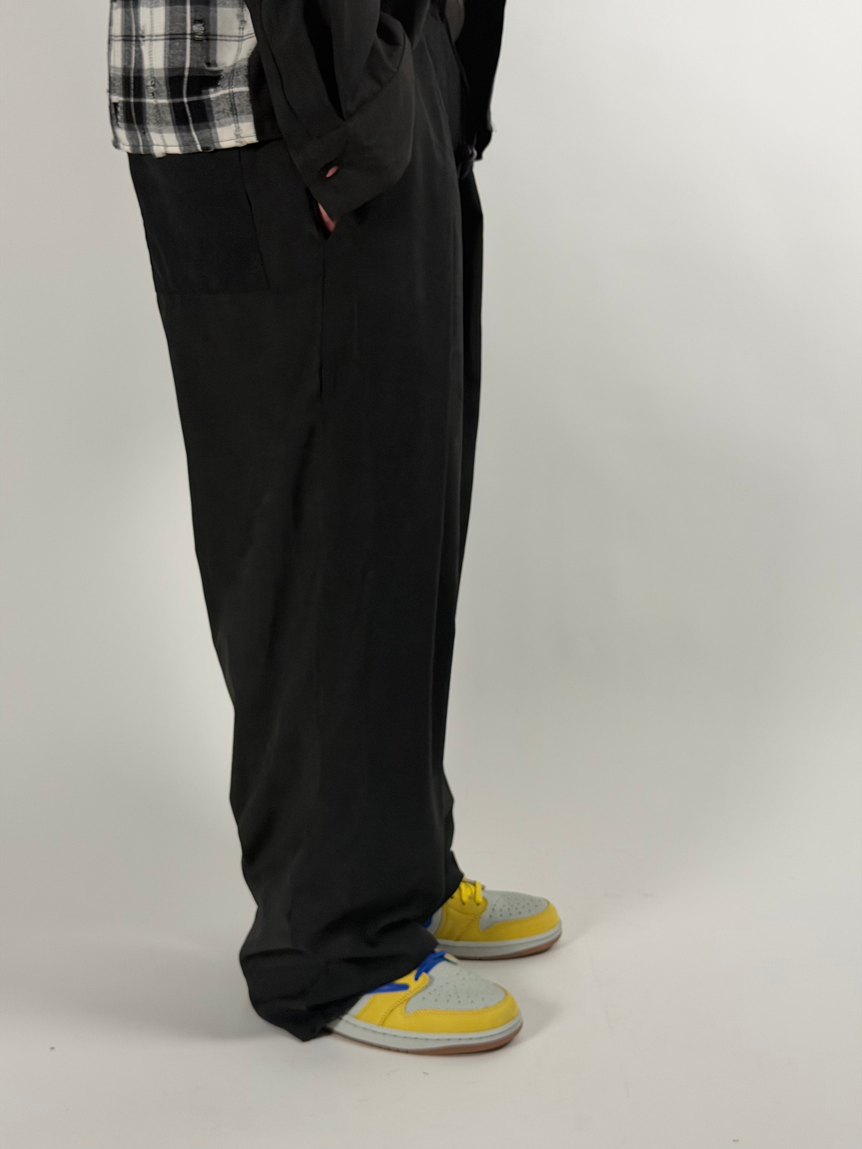 pantalone pinces black/c