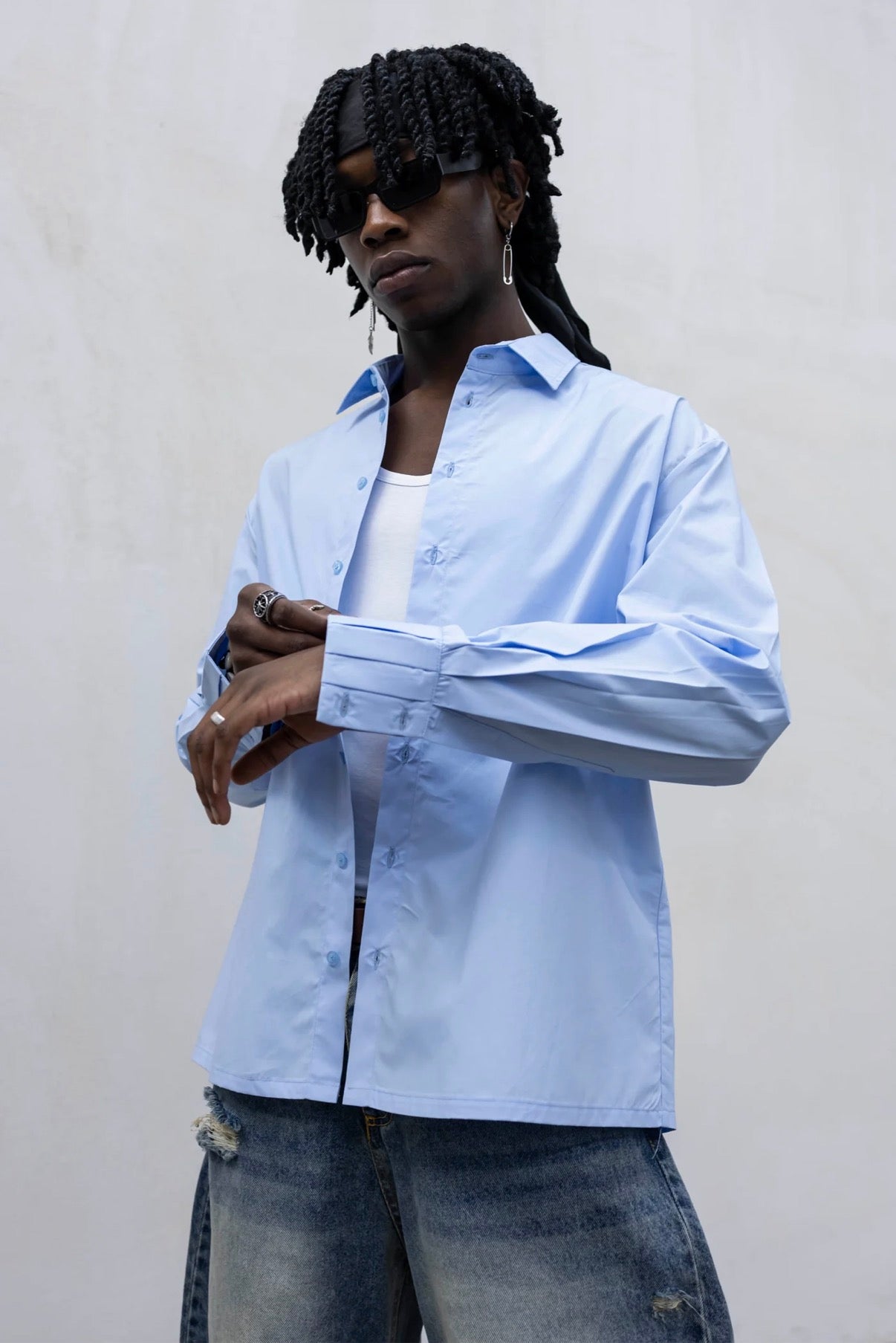 Camicia knurled cuff