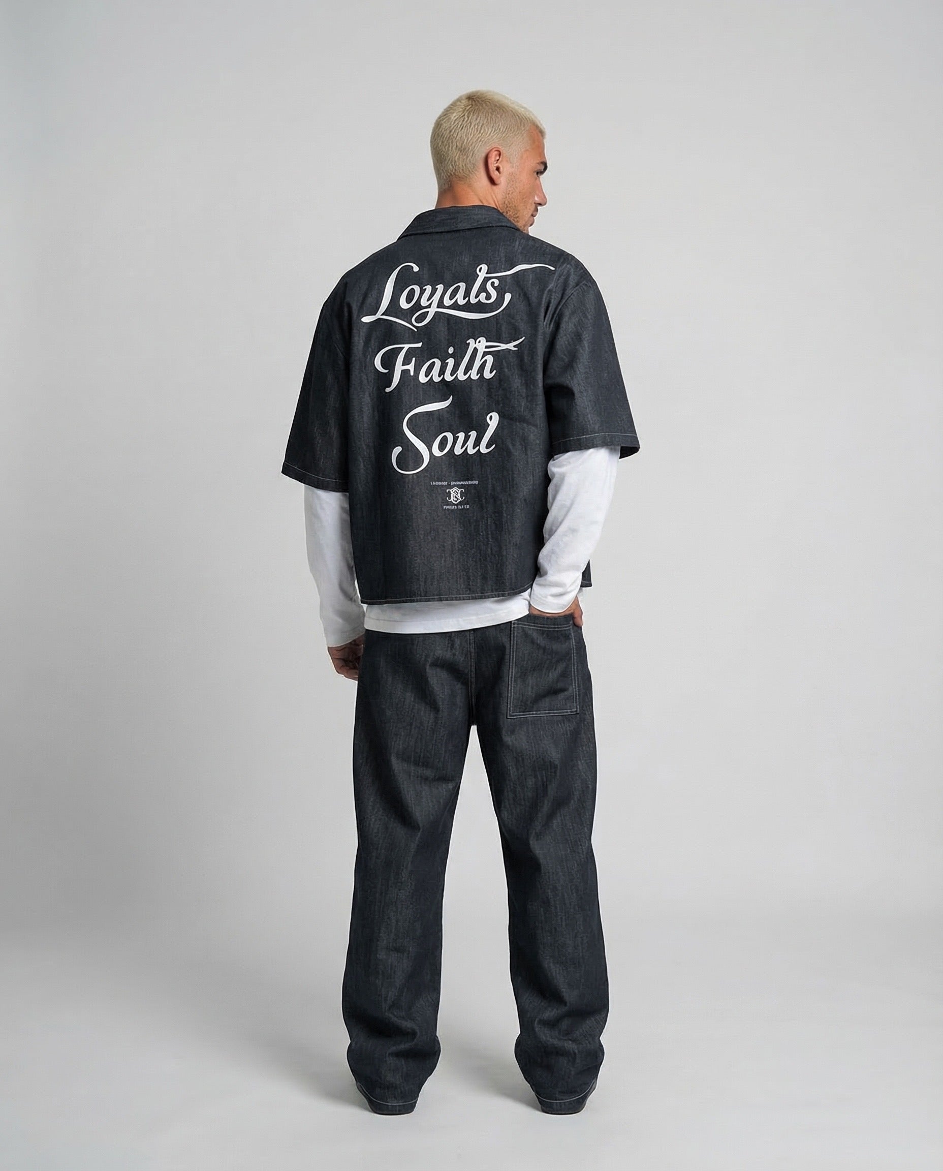 coordset denim laminate